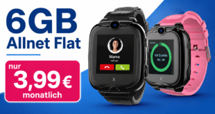 Xplora XGO2 Kinder Smartwatch mit 6GB Allnet Flatrate nur 3.99 Euro monatlich