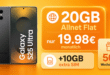 Samsung Galaxy S25 Ultra für einmalig 169 Euro mit 20GB Allnet Flat (+10GB extra SIM) nur 19.98 Euro monatlich