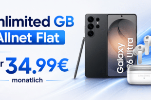 Samsung Galaxy S26 Ultra & Buds4 Pro für einmalig 239 Euro mit o2 unlimited Allnet Flat nur 34.99€ monatlich