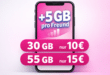 Telekom Netz ohne Laufzeit – 30GB 5G Allnet Flat nur 10 Euro monatlich und 55GB Allnet Flatrate nur 15 Euro monatlich