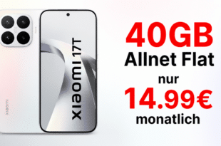 Xiaomi 17T 256GB für einmalig 49 Euro mit 40GB Allnet Flatrate nur 14.99 Euro monatlich
