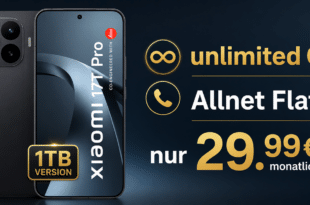 Xiaomi 17T Pro 1TB (1024GB) für einmalig 1 Euro mit o2 unlimited Allnet Flat nur 29.99€ monatlich