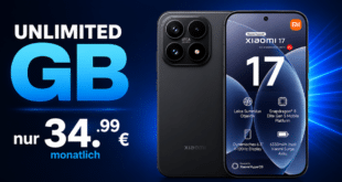 Xiaomi 17 für einmalig 99 Euro mit o2 unlimited Allnet Flat nur 34.99 Euro monatlich