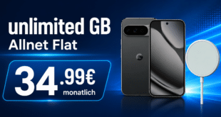 Google Pixel 10 Pro XL & Pixelsnap-Ladegerät für einmalig 19€ mit o2 unlimited Allnet Flat nur 34.99€ monatlich
