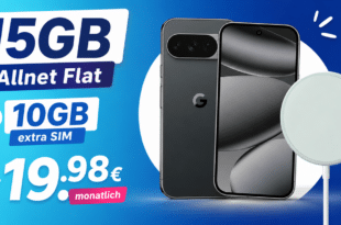 Google Pixel 10 Pro für einmalig 129€ mit 15GB Allnet Flatrate (+10GB extra SIM) nur 19.98€ monatlich