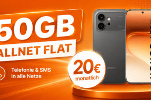 Honor 600 für einmalig 1€ mit 50GB Allnet Flat nur 20€ monatlich