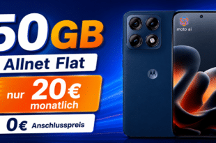 Motorola Edge 70 Pro für einmalig 109€ mit 50GB Allnet Flat nur 20€ monatlich