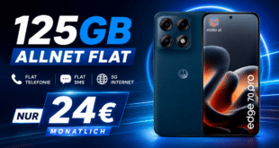 Motorola Edge 70 Pro mit 125GB Allnet Flat nur 24€ monatlich