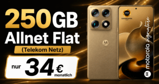 Motorola Signature für einmalig 129€ mit 250GB Allnet Flat nur 34€ monatlich