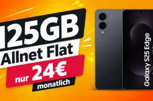 Samsung Galaxy S25 Edge für einmalig 149€ mit 125GB Allnet Flat nur 24€ monatlich