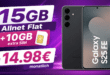 Samsung Galaxy S25 FE für einmalig 29€ mit 15GB Allnet Flatrate (+10GB extra SIM) nur 14.98€ monatlich