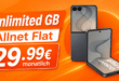 Samsung Galaxy Z Flip8 für einmalig 99€ (Einsendung Altgerät) mit o2 unlimited Allnet Flat nur 29.99€ monatlich