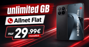 Xiaomi 17T Pro für einmalig 30€ mit o2 unlimited Allnet Flat nur 29.99€ monatlich