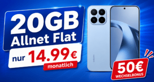 Xiaomi 17T für einmalig 29€ (Einsendung Altgerät) mit 20GB Allnet Flat und 50€ Wechselbonus nur 14.99€ monatlich