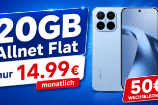 Xiaomi 17T für einmalig 29€ (Einsendung Altgerät) mit 20GB Allnet Flatrate und 50€ Wechselbonus nur 14.99€ monatlich