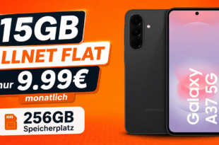 Samsung Galaxy A37 256GB mit 15GB Allnet Flatrate nur 9.99€ monatlich