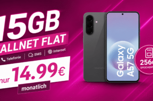 Samsung Galaxy A57 mit 15GB Allnet Flatrate nur 14.99€ monatlich
