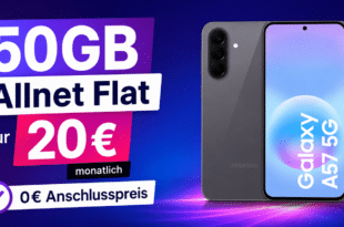 Samsung Galaxy A57 256GB mit 50GB Allnet Flat nur 20€ monatlich