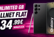 Samsung Galaxy S25 Ultra mit o2 unlimited GB Allnet Flat nur 34.99€ monatlich