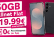 Samsung Galaxy S25 FE 256GB für einmalig 119€ mit 50GB Allnet Flat nur 19.99€ monatlich
