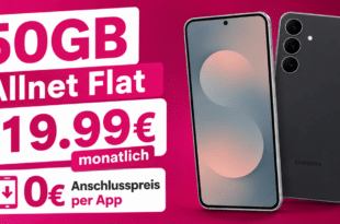 Samsung Galaxy S25 FE 256GB für einmalig 109€ mit 50GB Allnet Flat & 50€ Wechselbonus nur 19.99€ monatlich