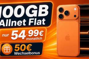iPhone 17 Pro für einmalig 199€ mit 100GB Telekom Allnet Flat und 50€ Wechselbonus nur 54.99 monatlich