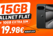 Google Pixel 10 Pro für einmalig 129€ mit 15GB Allnet Flat (+10GB extra SIM) nur 19.98€ monatlich