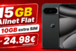 Google Pixel 10 Pro mit 15GB Allnet Flat (+10GB extra SIM) nur 24.98 Euro monatlich