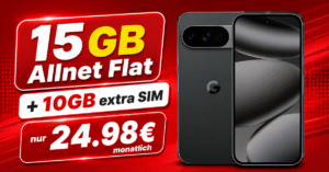Google Pixel 10 Pro mit 15GB Allnet Flat (+10GB extra SIM) nur 24.98 Euro monatlich