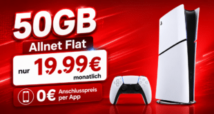 Playstation 5 PS5 Slim - Digital Edition mit 50GB Allnet Flat nur 19.99€ monatlich