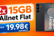Samsung Galaxy S25 FE für einmalig 29€ mit 2x 15GB Allnet Flat nur 19.98€ monatlich