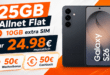 Samsung Galaxy S26 mit 25GB Allnet Flat (+10GB extra SIM) und 50€ Wechselbonus nur 24.98€ monatlich
