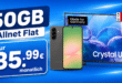 Samsung 55 Zoll UHD TV & Galaxy A56 EE mit 50GB Allnet Flat nur 35.99 Euro monatlich