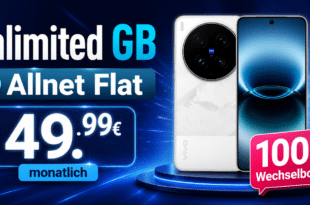 vivo X300 Ultra für einmalig 729€ mit Vodafone unlimited Allnet Flat und 100€ Wechselbonus für 49.99€ monatlich