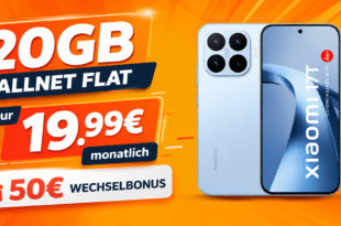 Xiaomi 17T für einmalig 99€ mit 20GB Allnet Flat und 50€ Wechselbonus nur 19.99€ monatlich