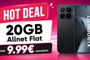 Xiaomi 17T für einmalig 49€ (Einsendung Altgerät) mit 20GB Allnet Flat nur 9.99€ monatlich