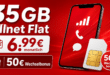 35GB Allnet Flat mit 50€ Wechselbonus nur 6.99€ monatlich