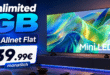 75 Zoll Mini LED 4K Samsung TV (2026) mit o2 unlimited Allnet Flat nur 39.99€ monatlich