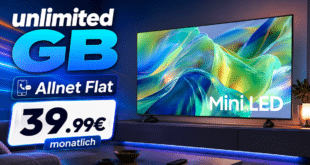 75 Zoll Mini LED 4K Samsung TV (2026) mit o2 unlimited Allnet Flat nur 39.99€ monatlich