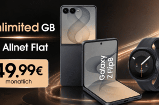 Samsung Galaxy Z Flip8 & Watch9 für einmalig 99€ mit o2 unlimited GB Allnet Flat für 49.99€ monatlich