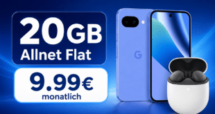 Google Pixel 10a & Pixel Buds A-Series für einmalig 79€ mit 20GB Allnet Flat nur 9.99€ monatlich
