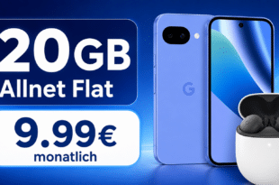 Google Pixel 10a & Pixel Buds A-Series für einmalig 79€ mit 20GB Allnet Flat nur 9.99€ monatlich