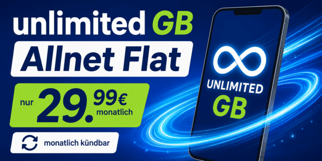 monatlich kündbar ohne Anschlusspreis – o2 unlimited Allnet Flat nur 29.99€ monatlich