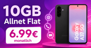 Samsung Galaxy A37 für einmalig 9€ mit 10GB Allnet Flat nur 6.99€ monatlich