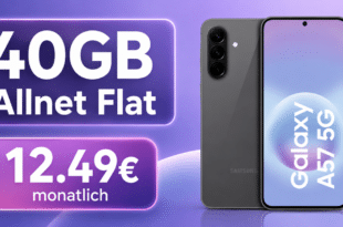 Samsung Galaxy A57 mit 40GB Allnet Flat nur 12.49€ monatlich