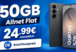 Samsung Galaxy S26 für einmalig 50€ mit 50GB Allnet Flat nur 24.99€ monatlich