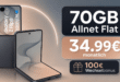 Samsung Galaxy Z Flip 8 für einmalig 159€ mit 70GB Allnet Flat und 100€ Wechselbonus nur 34.99€ monatlich