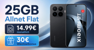 Xiaomi 17T für einmalig 29€ mit 25GB Allnet Flat & 30€ Wechselbonus nur 14.99€ monatlich