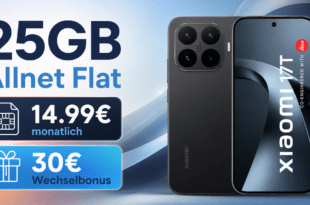 Xiaomi 17T für einmalig 29€ mit 25GB Allnet Flatrate & 30€ Wechselbonus nur 14.99€ monatlich