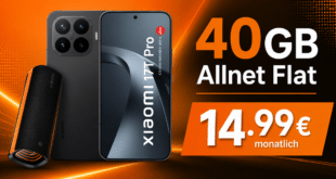 Xiaomi 17T Pro & Xiaomi Soundbox für einmalig 79€ (Einsendung Altgerät) mit 40GB Allnet Flat nur 14.99€ monatlich